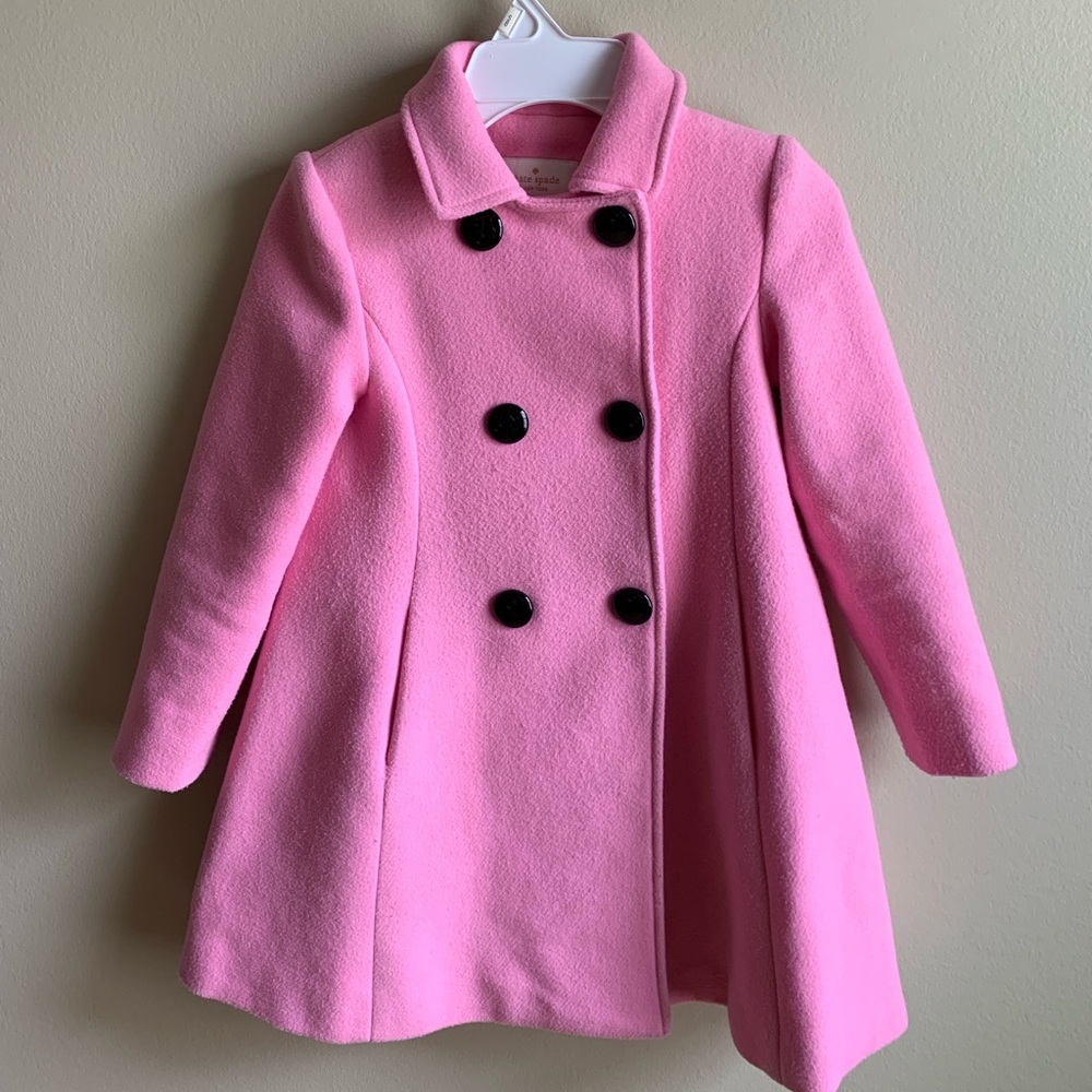 Kate spade fit and flare coat - pink size 6y